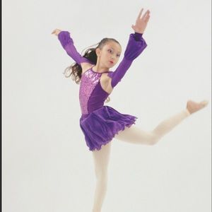 Revolution Contemporary purple dance costume sz MC